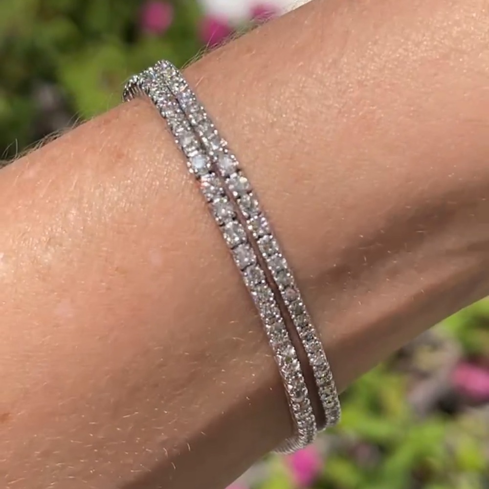 5..25 carat Two diamond tennis bracelet